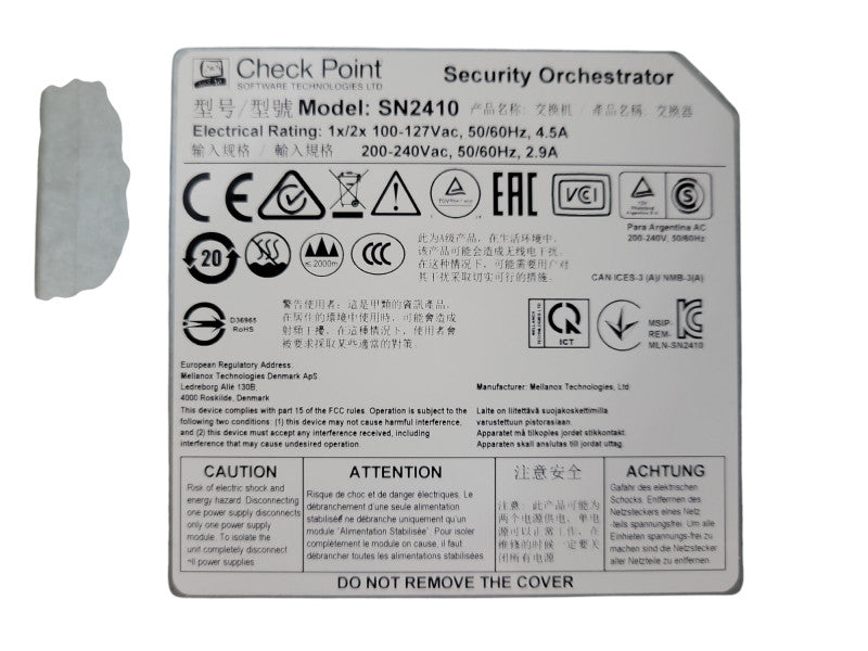 Check Point Maestro Hyperscale Orchestrator 140 Network Security Firewall S2410 READ !