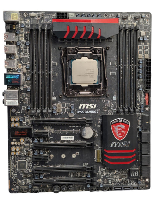 MSI X99S Gaming 7 Motherboard Intel Xeon E5-2630 v3 READ  -