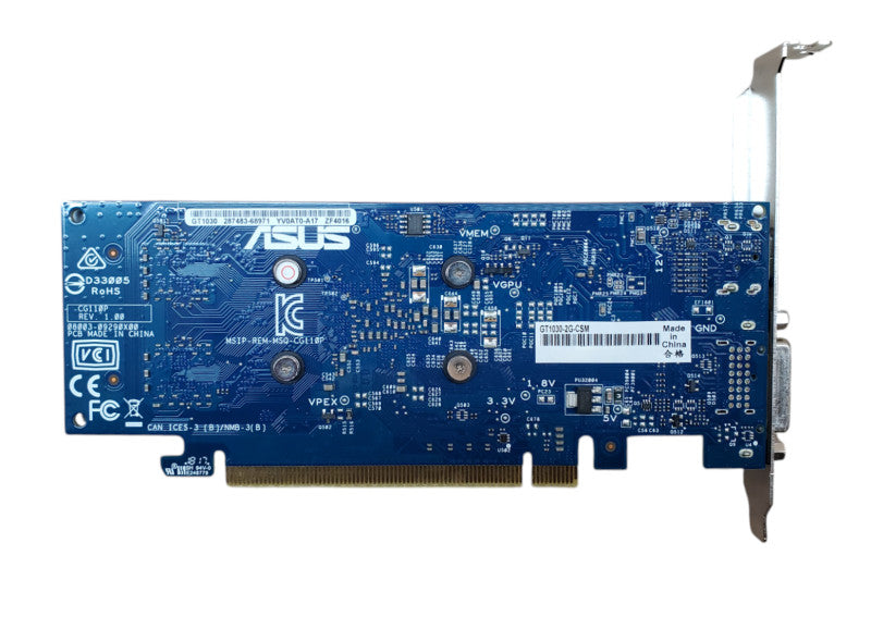 ASUS Nvidia GeForce GT 1030 2GB GDDR5 GPU 1xHDMI 1xDVI