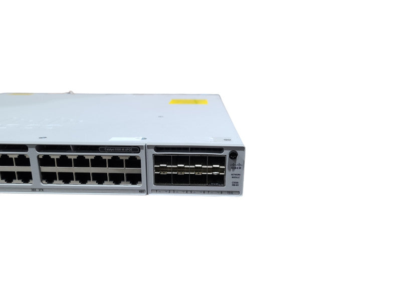 Cisco C9300-48U-E V03 | 48-Port Gigabit UPOE Switch w/ C9300-NM-8X, 1x PSU