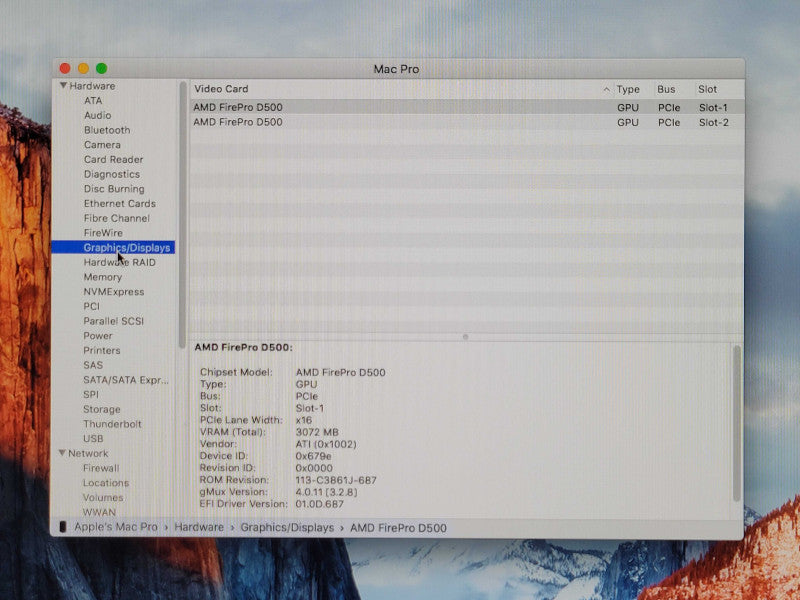 Apple Mac Pro 2013, Xeon E5-1650V2 3.5GHz 16GB RAM, AMD D500 3GB, 256GB SSD _