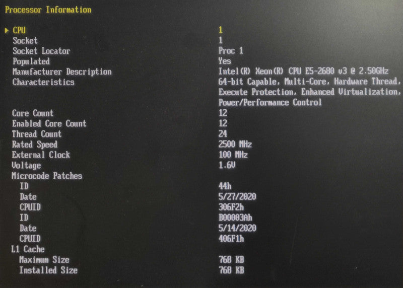 HP ProLiant DL380 Gen9 - 1x Xeon E5-2680 v3, 64GB DDR4, P440, 2x 800W PSU
