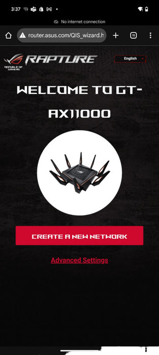 ASUS ROG Rupture Tri-band Gaming Router GT-AX1100 Wi-Fi 6 11,000Mbps  -