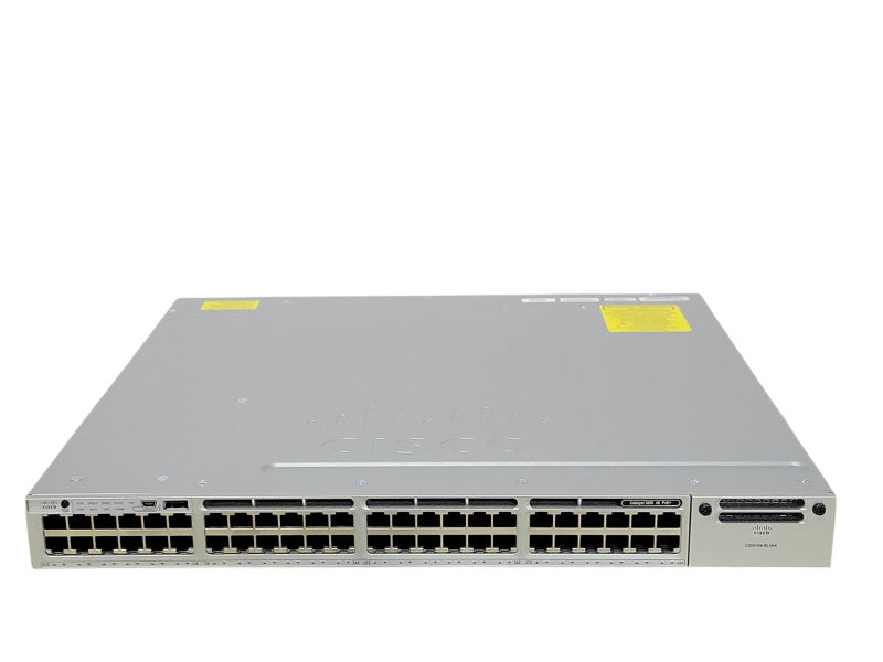 Cisco WS-C3850-48F-E 48-Port Gigabit PoE+ Switch w/ 2x PSU, Stacking Cables _