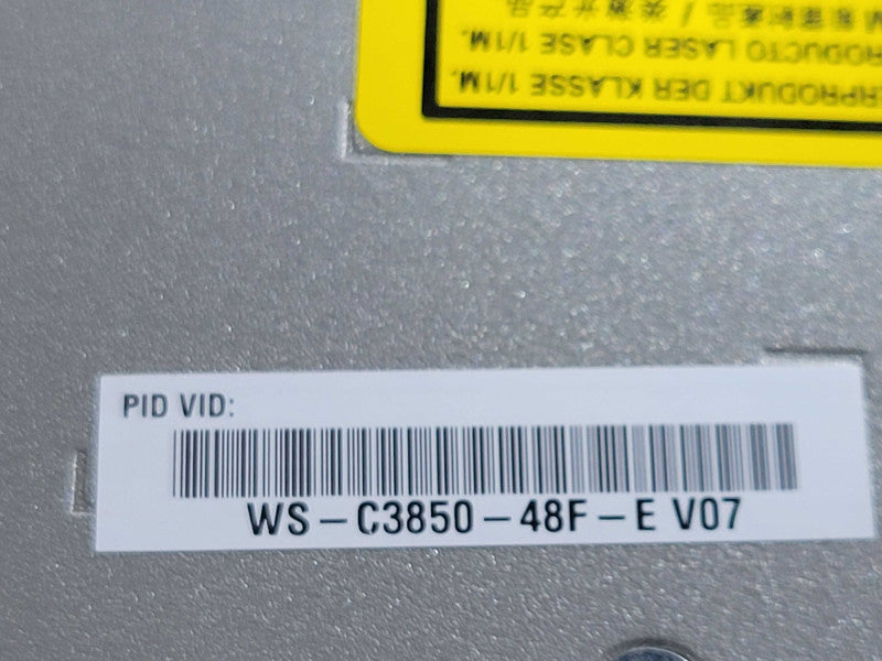 Cisco WS-C3850-48F-E 48-Port Gigabit PoE+ Switch w/ 2x PSU, Stacking Cables _