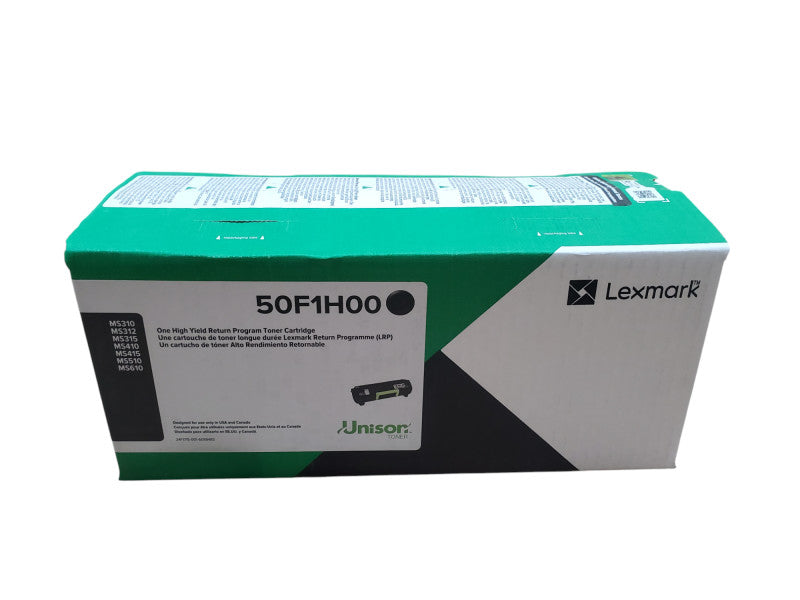 Lexmark 50F1H00 High Yield Black Toner Cartridge - New