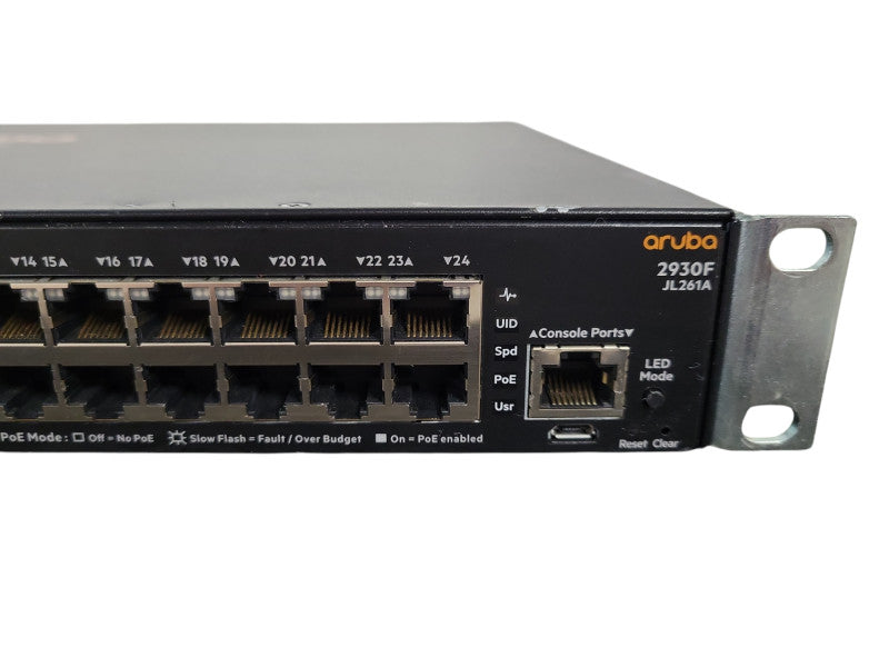 Aruba HP JL261A 2930F 24G PoE+ 4SFP Gigabit Switch !