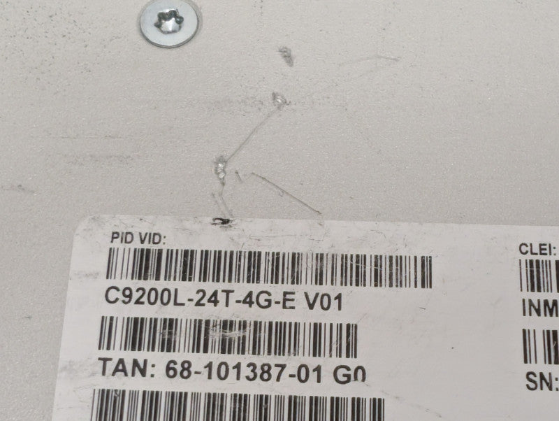 Cisco Catalyst 9200L 24 4x1G Managed Network Switch C9200L-24T-4G-E V01 -