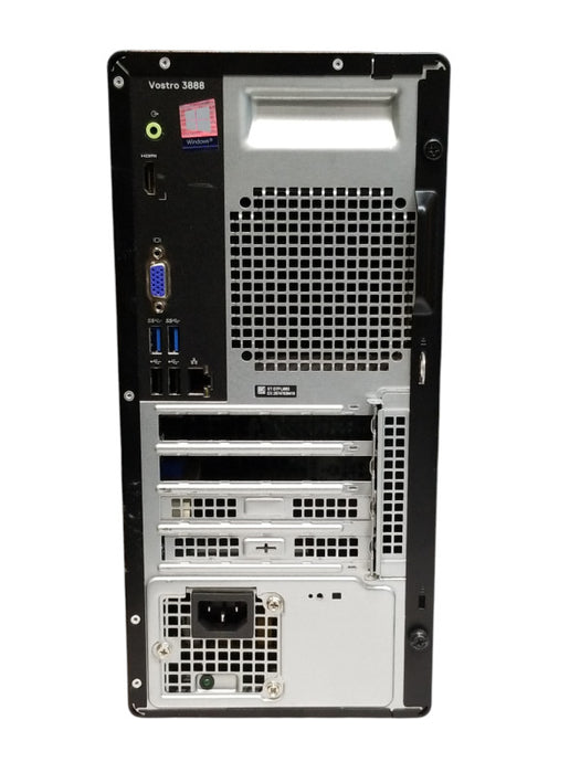 Dell Vostro 3888 Tower, Intel i3-10100 CPU 3.60GHz, 8GB RAM - NO HDD