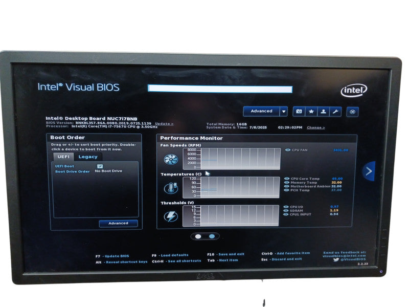 Intel NUC7i7BNH i7-7567U 16GB RAM USFF Desktop