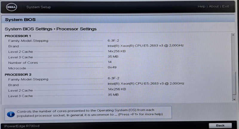 Dell R730xd 2U 24x 2.5"| 2x Xeon E5-2683 v3 @2.0GHz, 32GB DDR4, H730P Mini