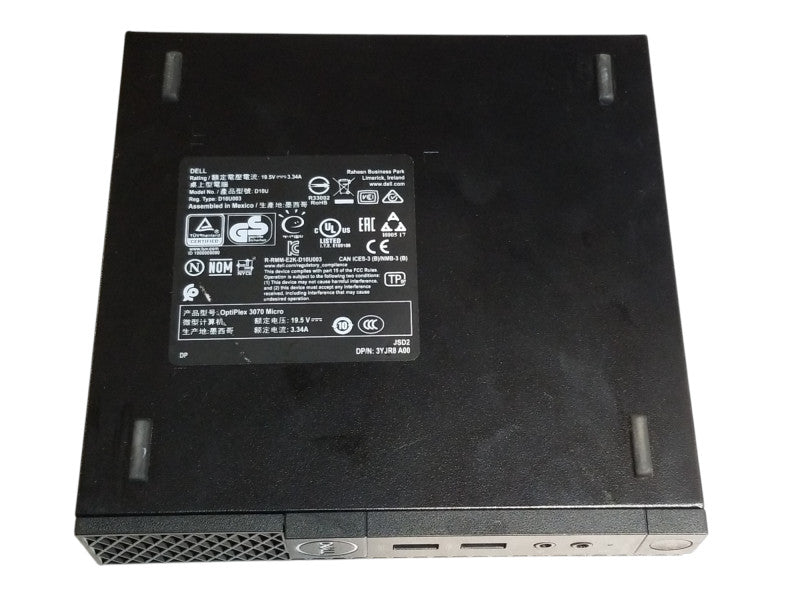 Dell OptiPlex 3070 USFF, Intel Pentium Gold G5420T CPU 3.20GHz, 8GB RAM