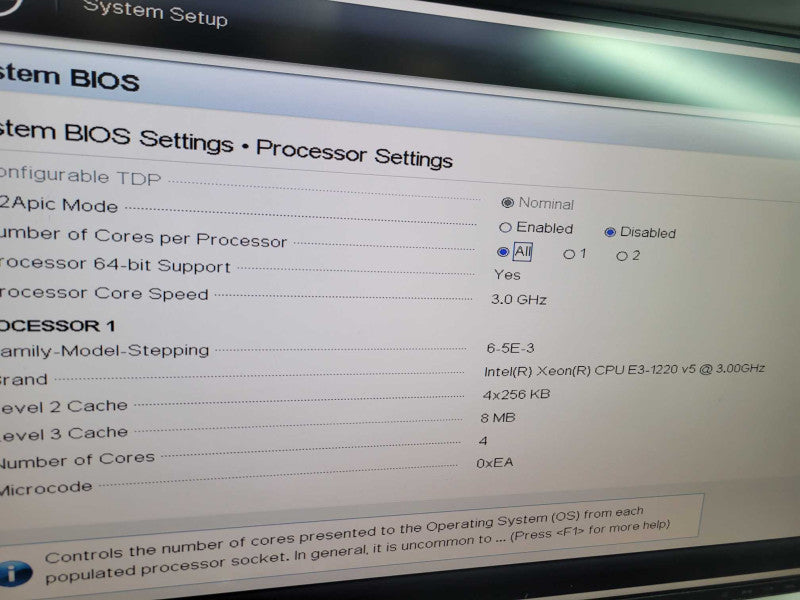 Dell PowerEdge R230 - Xeon E3-1220 v5 16GB DDR4 NO HDD 250W PSU %