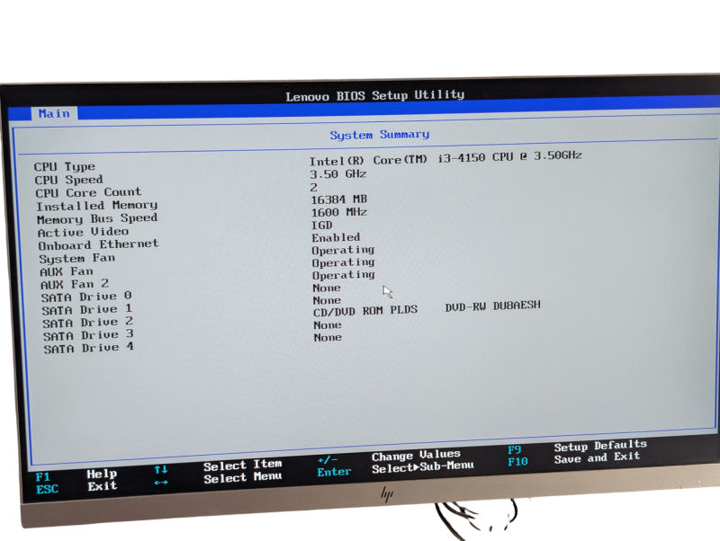 Lenovo RS140 1U small rack low power server Intel Core i3-4150 16GB RAM  -