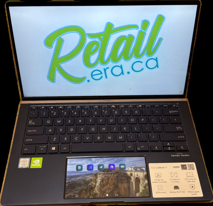 Asus ZenBook UXX433FA Touch Pad LCD i7-8565U MX520 GPU 16GB RAM 512SSD READ  Lap200