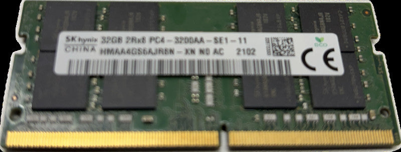 32GB PC4 Laptop RAM Various Brands 1x 32GB DDR4 SODIMM Q