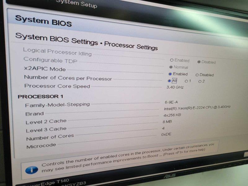 Dell PowerEdge T140 - Xeon E-2224 8GB DDR4 NO HDD PERC S140 365W PSU %