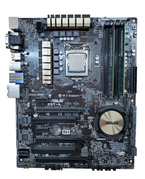 ASUS Z97-A Motherboard Core i7-4790 16GB DDR3 - No I/O Shield/Cooler