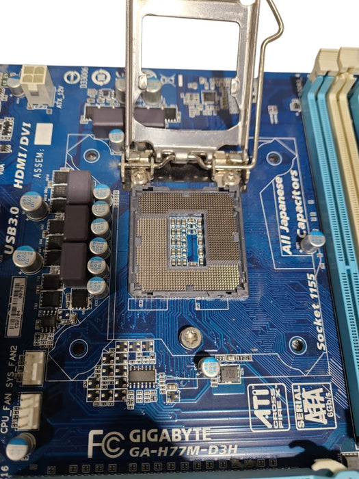 Gigabyte GA-H77M-D3H Micro ATX Motherboard LGA 1155 *READ*