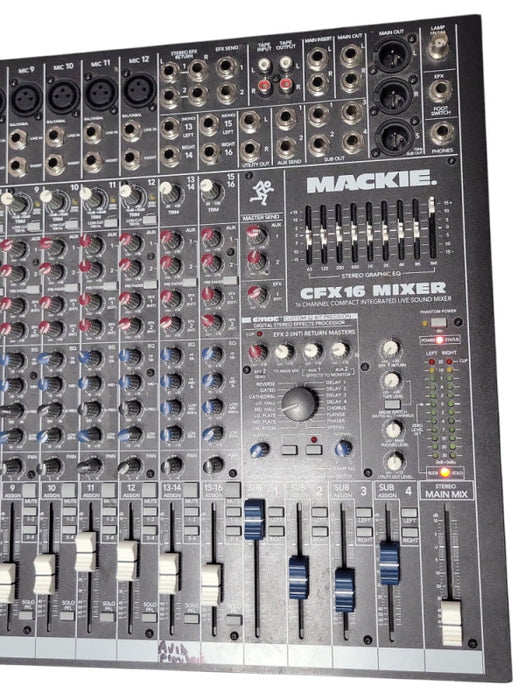 Mackie CFX16 Mixer 16 Channel Compact Integrated LIVE Sound Mixer, READ _