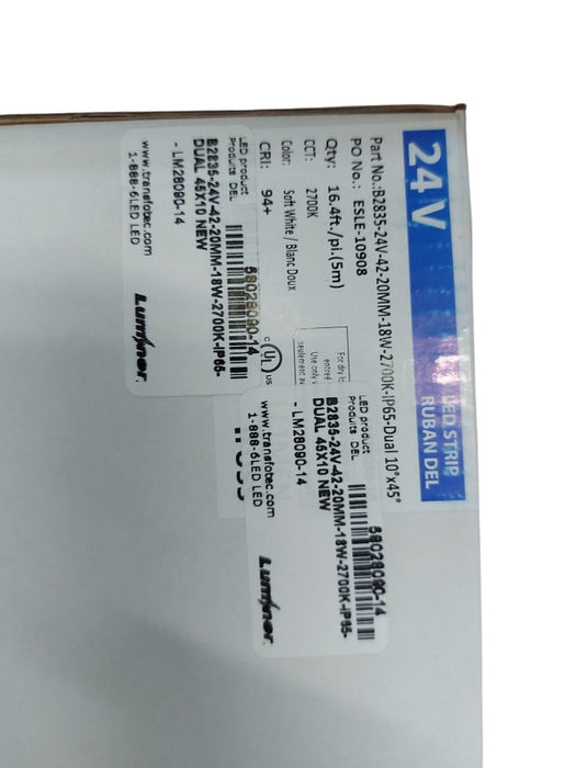 Soft White  (CPI 94+) 16.4ft 5m 20MM 18W 2700K 24V Q