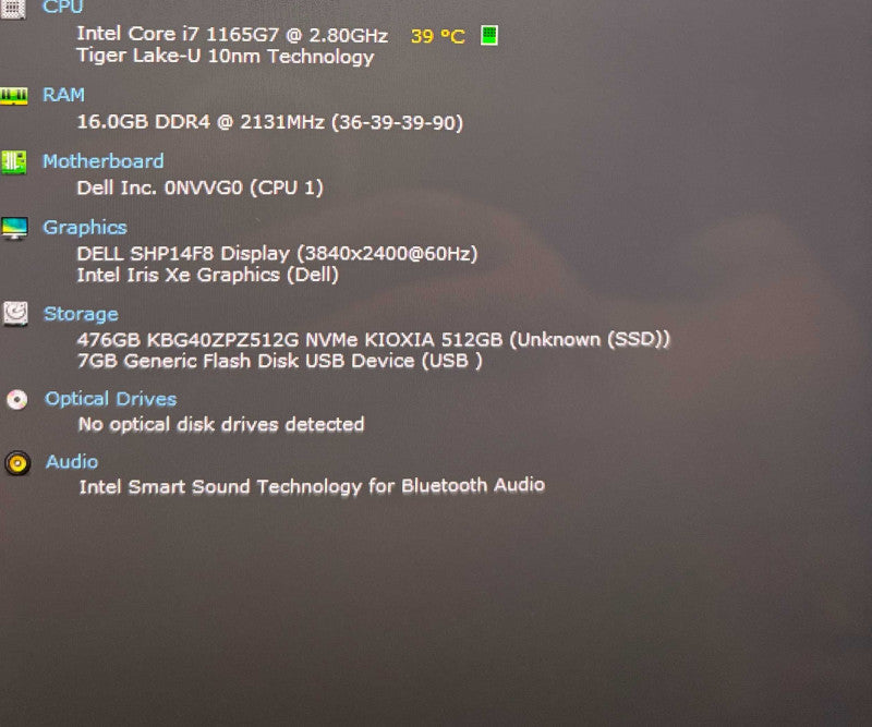 Dell XPS 13 9310 2-in-1 4K TOUCH i7-1165G7@2.8GHz 16GB RAM 512GB SSD READ  Lap200