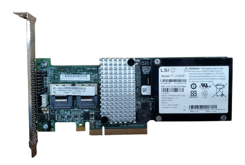 LSI MegaRAID MR SAS 9260-8i 6GB/s SAS RAID Controller L3-25121-84B