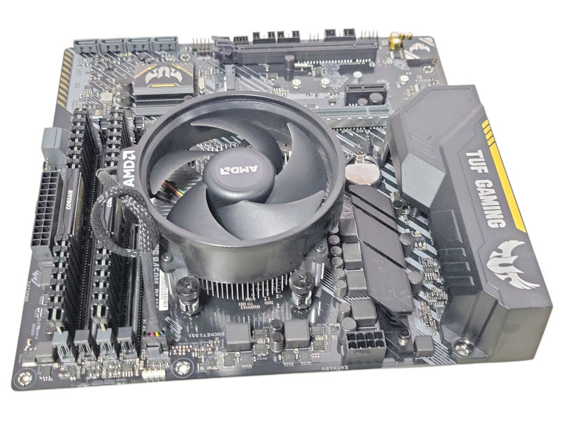 Asus TUF GAMING B450M-PLUS II board w/ Ryzen 5 3600, 16GB DDR4, GT710 GPU _