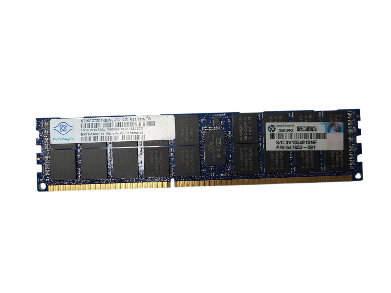 Assorted brands 16GB PC3L-10600R Server Memory Q$
