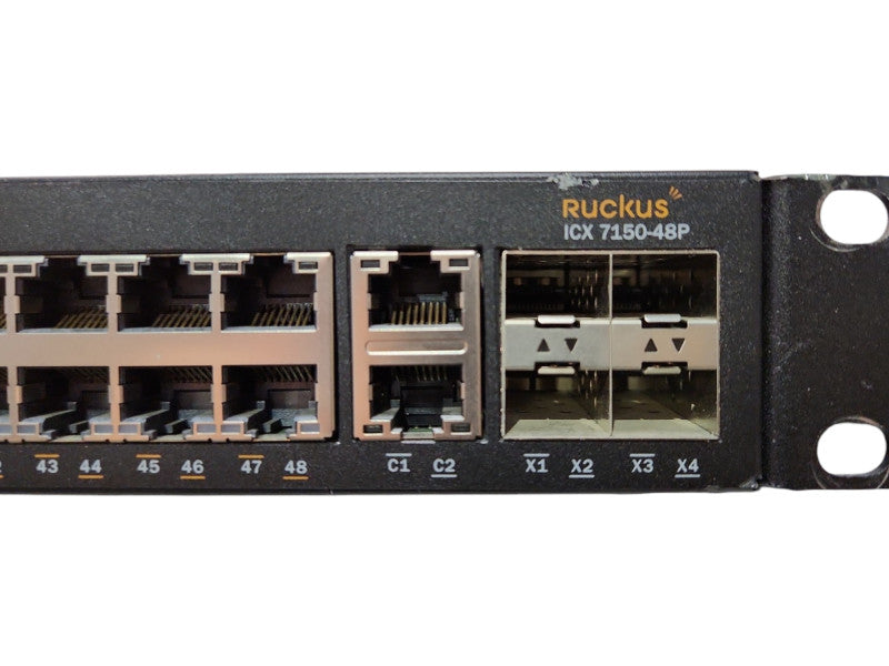 Ruckus ICX7150-48P-4X1G 48x1G PoE+ Rack Mountable Network Switch