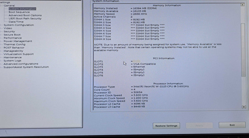 Dell Precision T5820 | Xeon W-2123 @3.60GHz, 16GB DDR4, No HDD, 950W