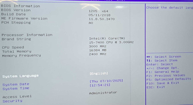 Custom PC  i5-7400 CPU|16GB DDR4| No OS No HDD
