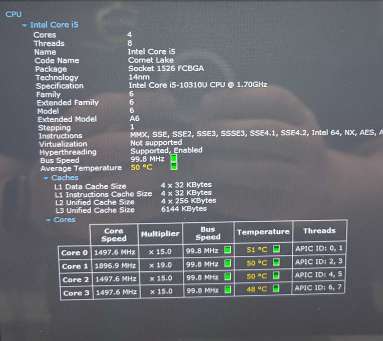 HP EliteBook x360 1030 G7 TOUCH i5-10310U 8GB RAM256GB SSD  Lap200