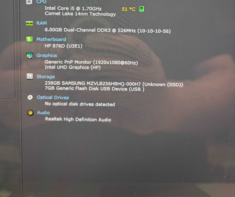 HP EliteBook x360 1030 G7 TOUCH i5-10310U 8GB RAM256GB SSD  Lap200
