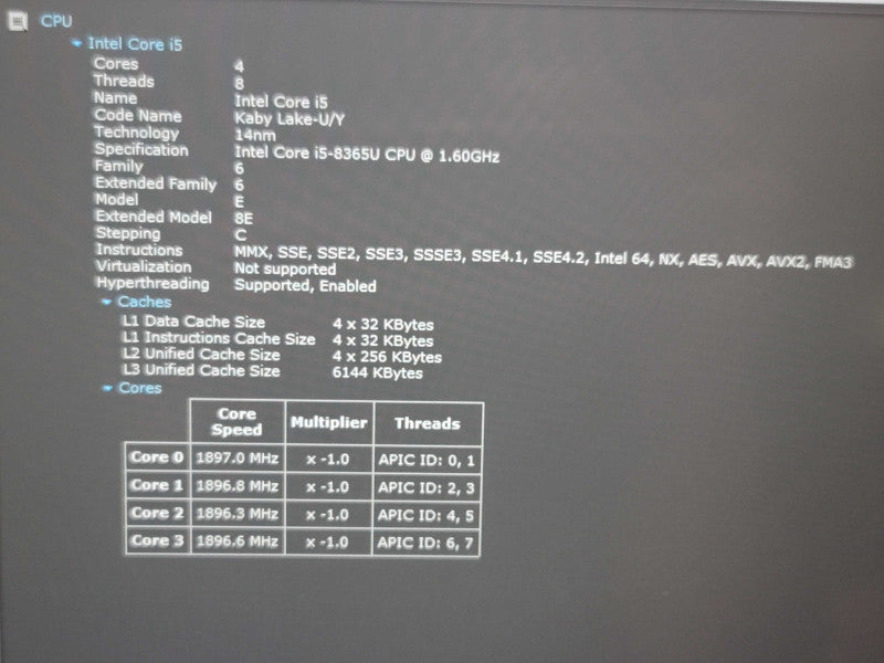 HP ZBook 14u i5-8365U 16GB DDR4 WX3200 256GB SSD  β BudLap