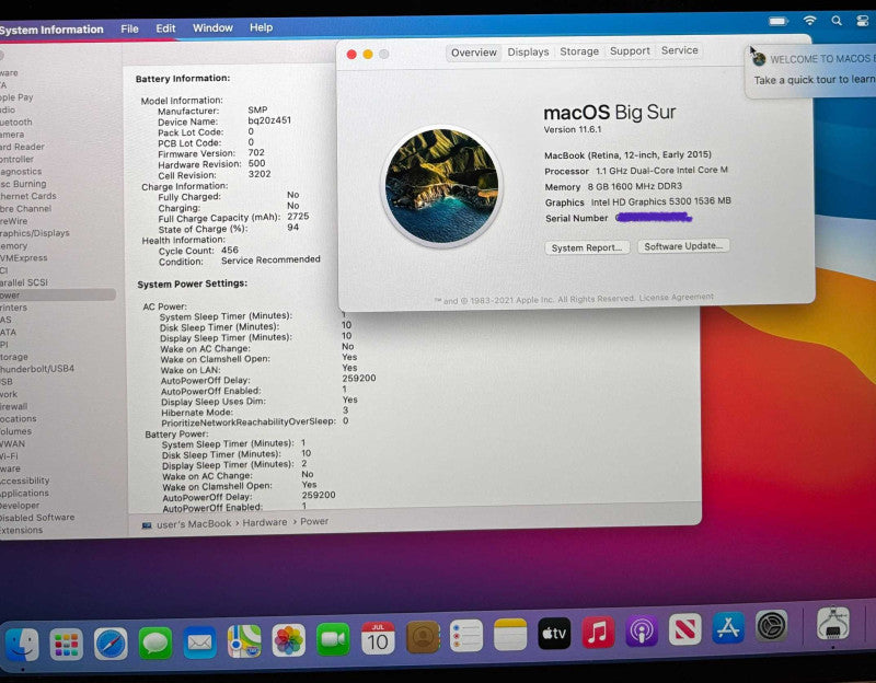 Apple MacBook Retina 12" Early 2015 M-5Y31@0.9GHz 8GB 256SSD READ!
