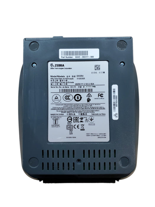 Zebra GX420d Thermal Label Printer - GX42-202411-000 - Low Usage
