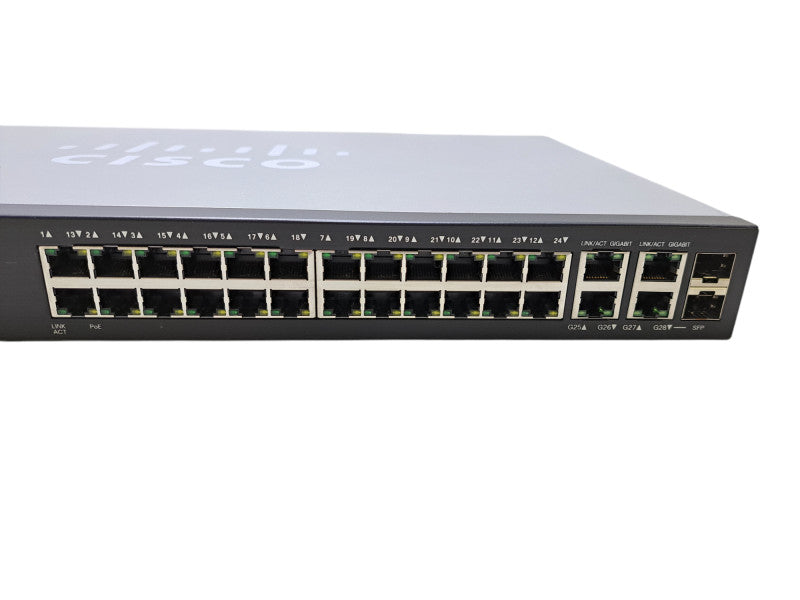 Cisco SG300-28PP-K9 V04 | 28-Port Gigabit PoE+ Managed Switch w/ 2x SFP