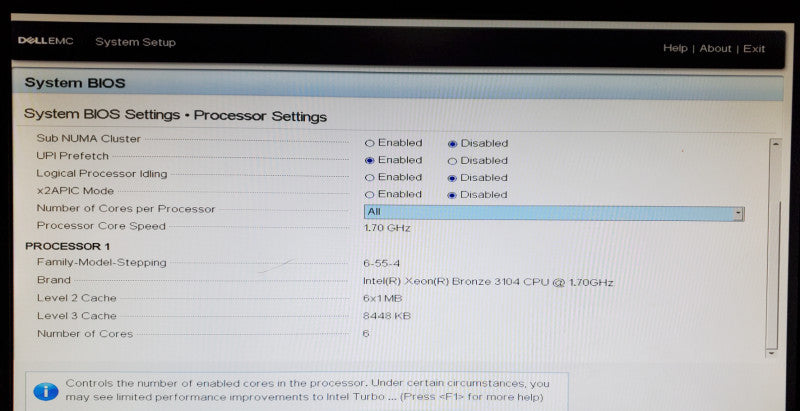 Dell PowerEdge R440 1x Xeon Bronze 3104 64GB DDR4 H330 - No HDD