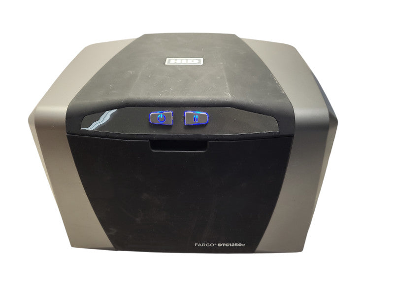 HID FARGO DTC1250e ID Card Printer No AC/Ribbon READ $