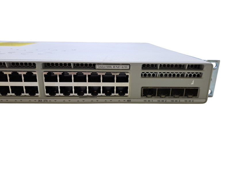 Cisco C9200L-48P-4X | 48x Gigabit PoE+ 4x10G SFP+ Switch | 1000W PSU