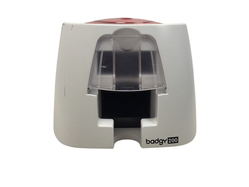 BADGY 200 Red USB B22U0000RS Single Sided Color ID Maker Printer READ Q$