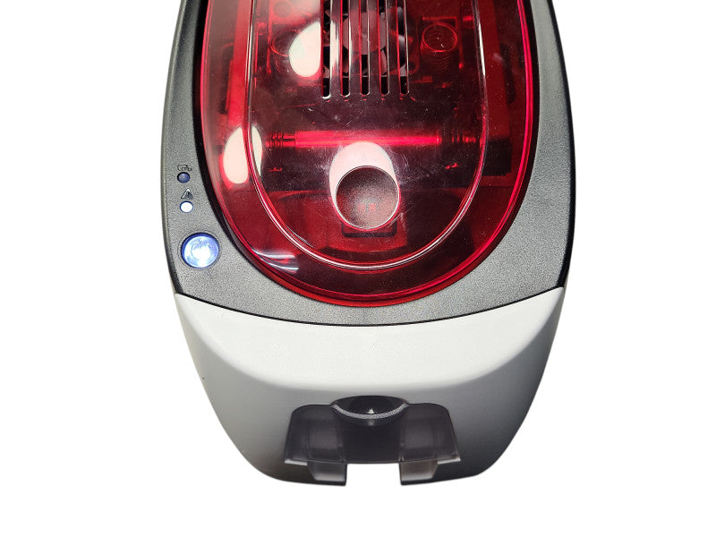 BADGY 200 Red USB B22U0000RS Single Sided Color ID Maker Printer READ Q$