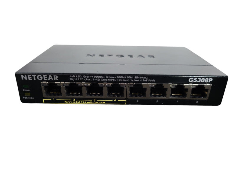 NETGEAR 8-port Gigabit Ethernet PoE Switch - GS308P !