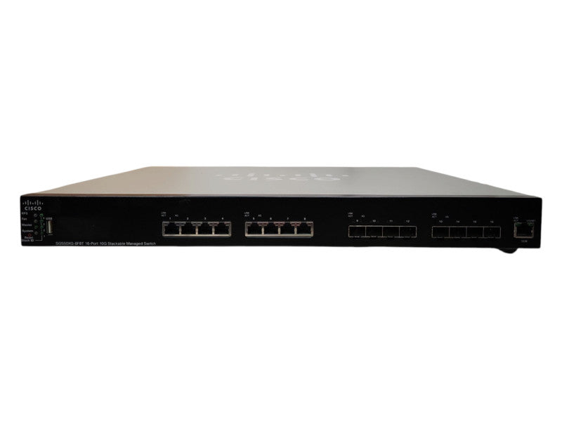 Cisco SG550XG-8F8T-K9 16-Ports 10-Gigabit Stackable Managed Switch