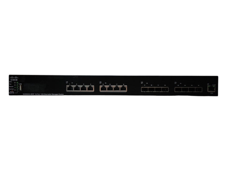 Cisco SG550XG-8F8T-K9 16-Ports 10-Gigabit Stackable Managed Switch