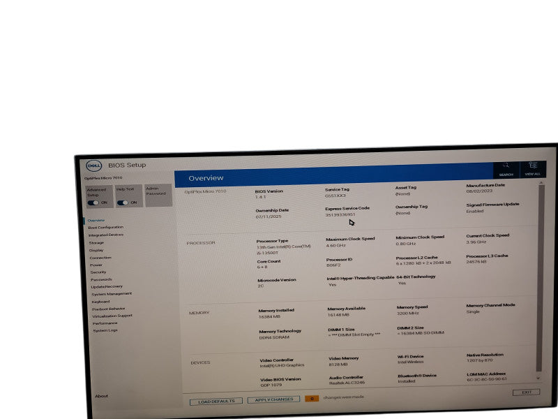 Dell OptiPlex 7010  Micro i5 - 13500T 16GB DDR4 Ram Qθ