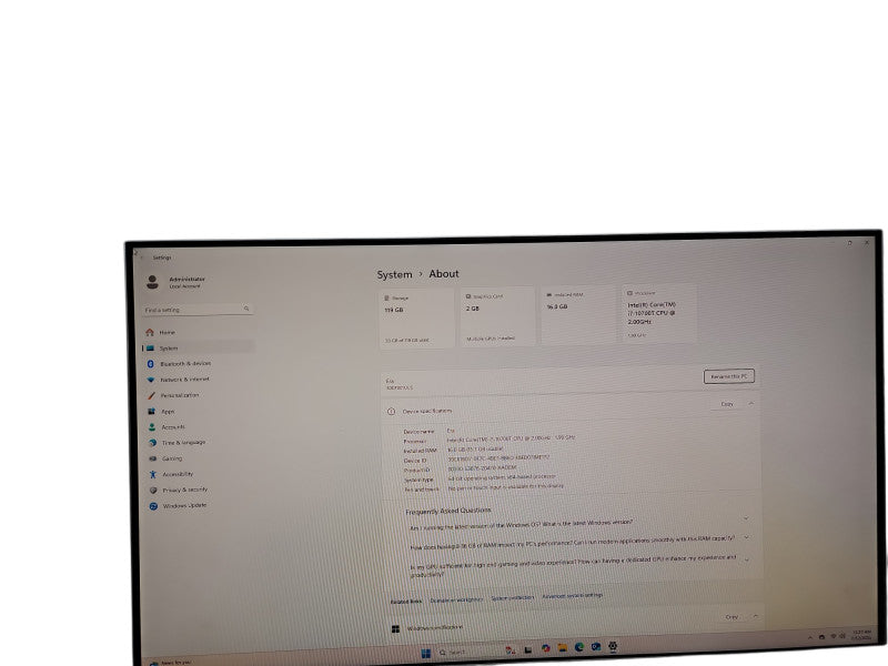 Lenovo Think Station P340 Tiny i7 - 10700T @ 2.00GHz 16GB DDR4 Ram θ