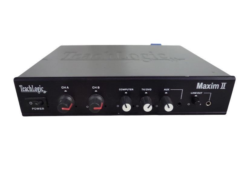 Teach Logic Maxim II IMA-420 2-Channel 16W Stereo RCA Mixer Amplifier !