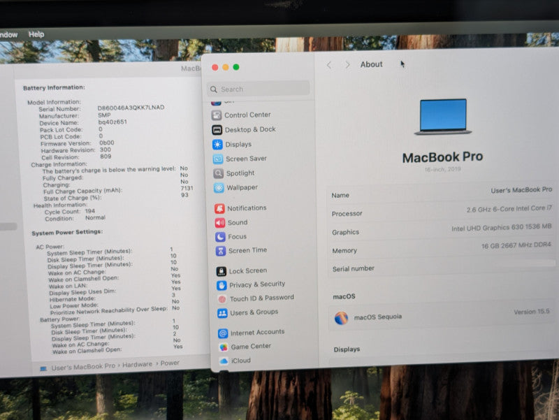 Apple MacBook Pro 16-inch 2019 Intel Core i7-9750H 16GB RAM 500GB A2141 -